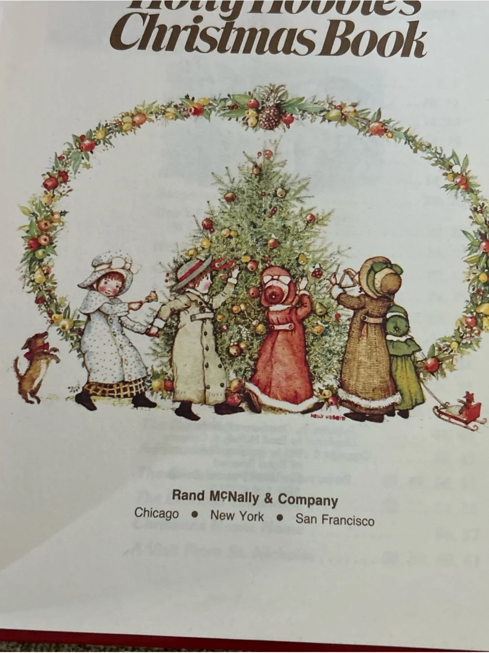HOLLY HOBBIE'S CHRISTMAS BOOK - EXCELLENT CONDITION HARDCOVER VINTAGE 1980 HTF